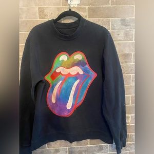 Rolling Stones water color sweatshirt. Size M-L